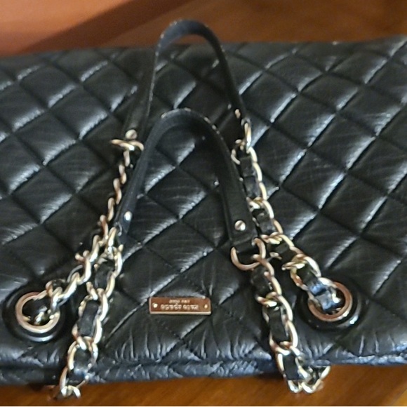 ❌SOLD❌ Vintage KATE SPADE Black Leather Minor Wear As Shown On Pictures! - Picture 7 of 14